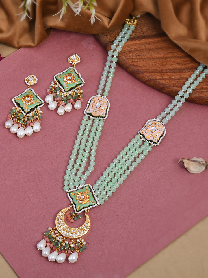 Dastoor Handcrafted Enamel Necklace Set