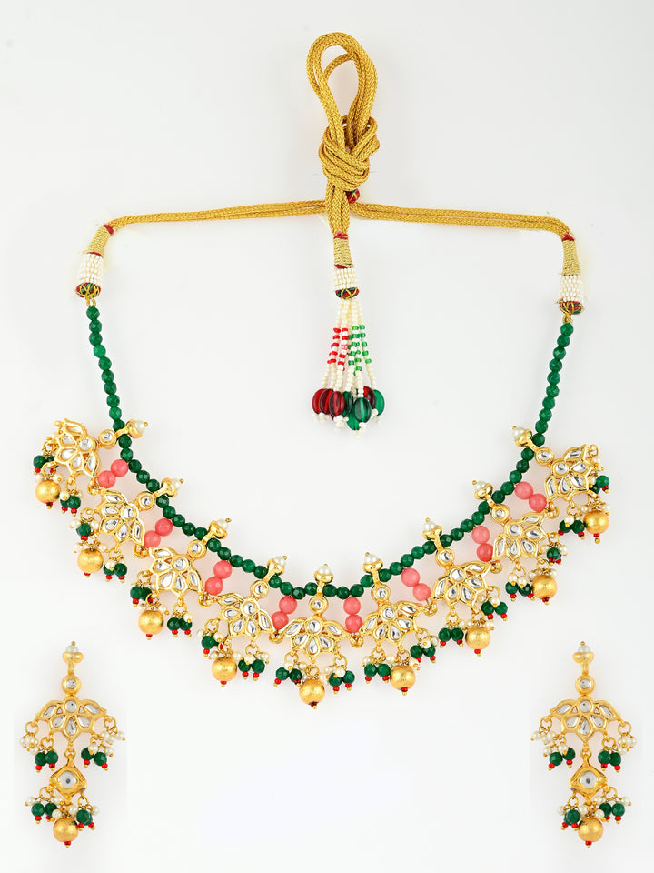 Dastoor Kundan Choker Necklace Set