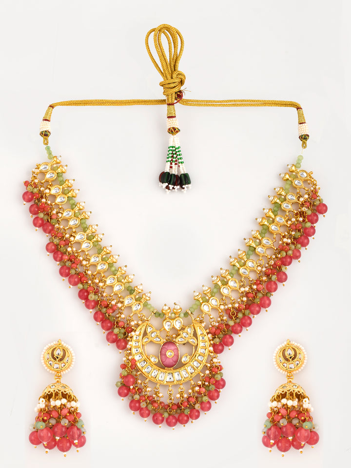 Pink Pearl Harmony Choke Necklace Set