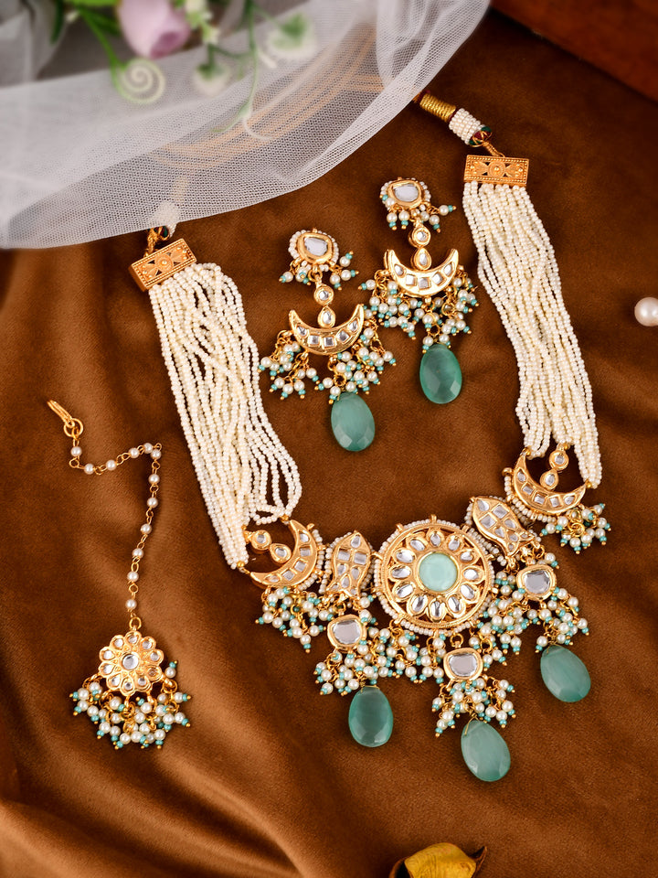 Dastoor Kundan Necklace Set