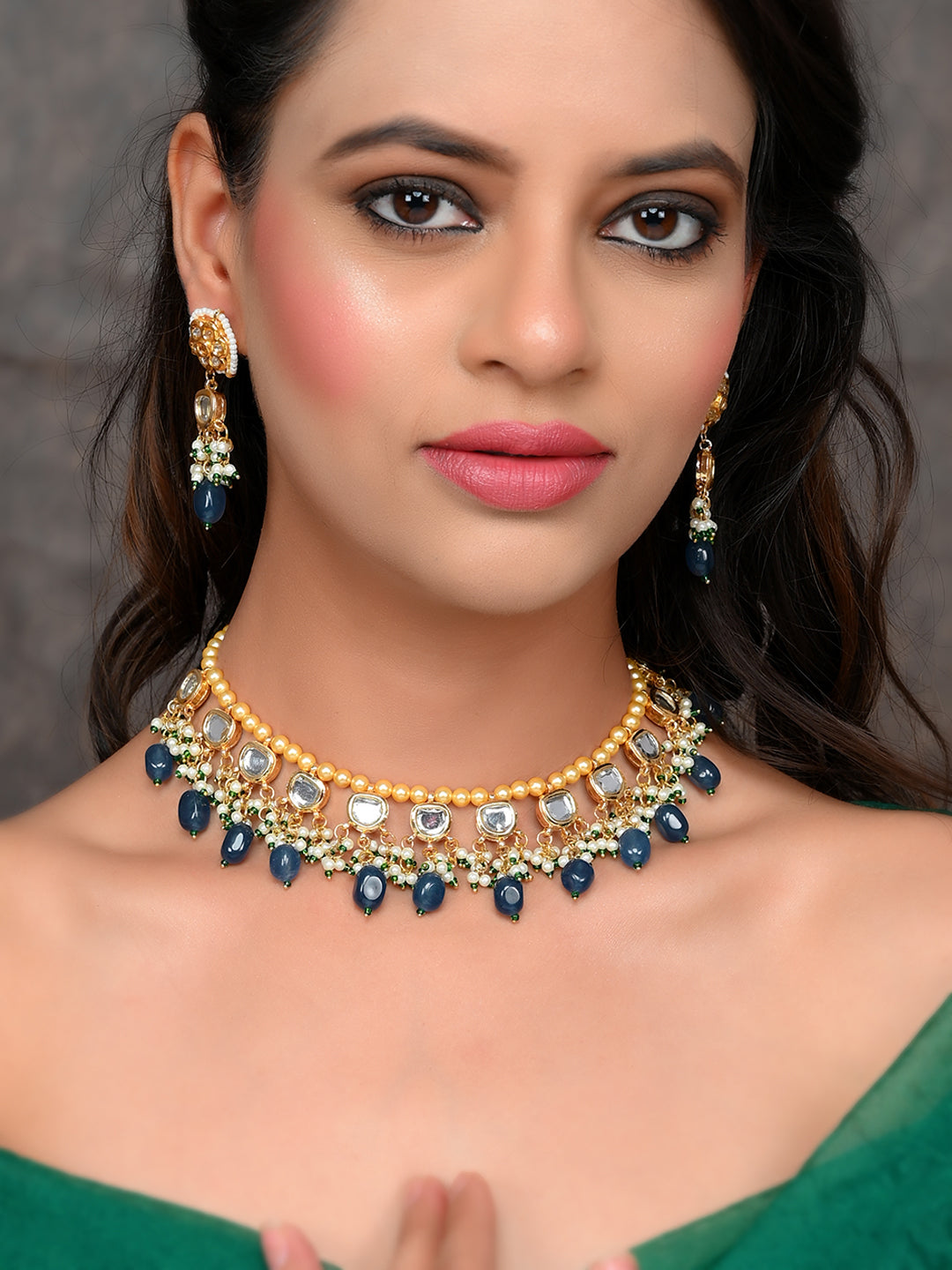 Royal Azure Elegance necklace set